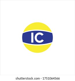 Logo-Monogramm-Design von I C-Buchstaben