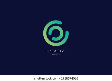 C Letter Logo Monogram Minimalist Design