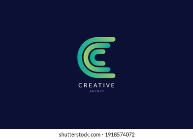 Minimaldesign für das Logo in C-Buchstaben