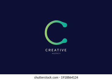 C Letter Logo Monogram Minimalist Design