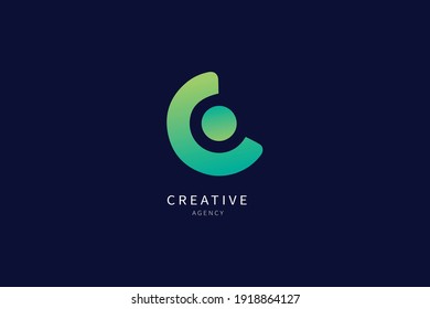 C Letter Logo Monogram Minimalist Design