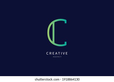 C Letter Logo Monogram Minimalist Design