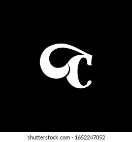 C letter logo with nice black background.C letter icon.C letter design.