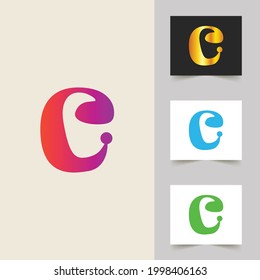 C letra logotipo diseño abstracto profesional