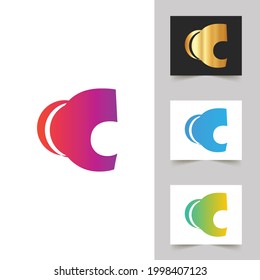 C letra logotipo diseño abstracto profesional
