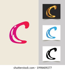 C letra logotipo diseño abstracto profesional