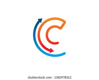 C Letter logo or symbol template design