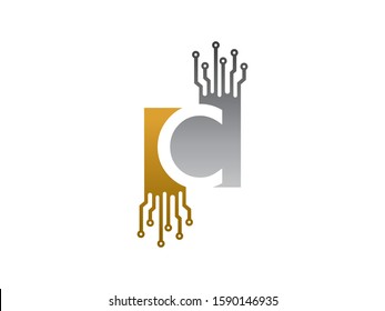 C letter logo or symbol template design