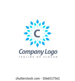 C LETTER LOGO TEMPLATE