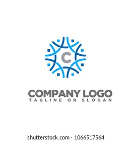 C LETTER LOGO TEMPLATE
