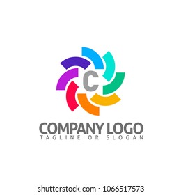 C LETTER LOGO TEMPLATE