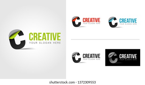 C Letter  Logo Template