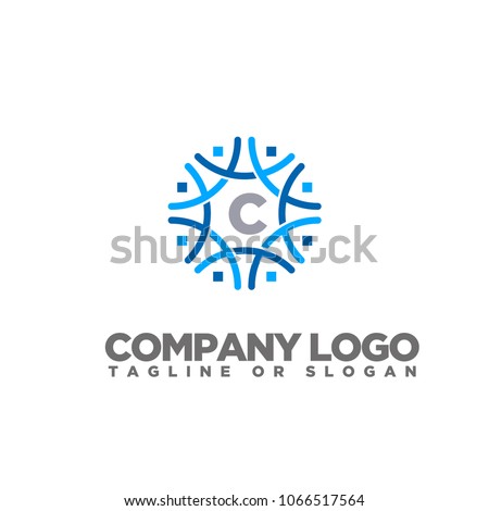 C LETTER LOGO TEMPLATE