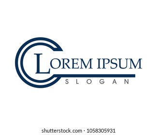  C  Letter Logo Template Design Vector