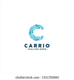 C letter Logo template Design