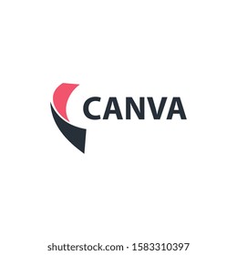 c letter logo template design vector illustration
