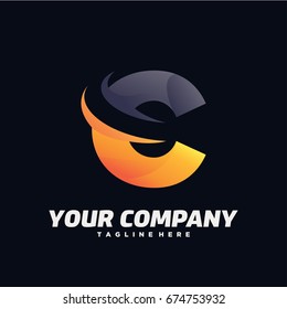 C Letter Logo Template Design Vector, Emblem, Design Concept, Creative Symbol, Icon