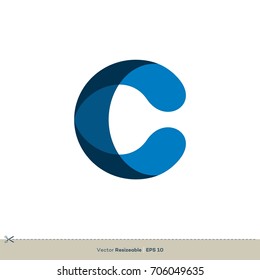 C Letter Logo Template Illustration Design. Vector EPS 10.