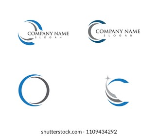 C Letter Logo Template vector icon design