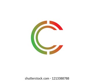 C Letter Logo Template vector icon design