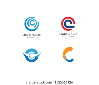 C Letter Logo Template vector