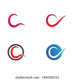 C Letter Logo Template vector icon design
