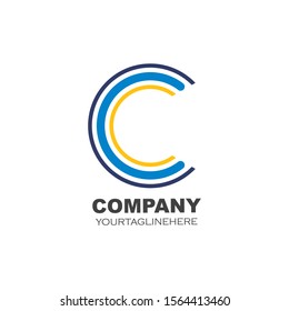 C Letter Logo Template vector icon design