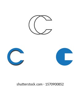 C Letter Logo Template vector icon design