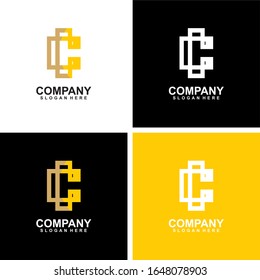 C Letter Logo Template vector icon illustration design. vector Business corporate letter C logo design vector. Simple and clean flat design of letter C logo vector template.