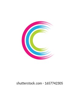 C Letter Logo Template vector icon design
