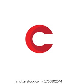 C Letter Logo Template vector icon design