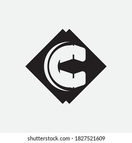 C Letter Logo Template vector icon design