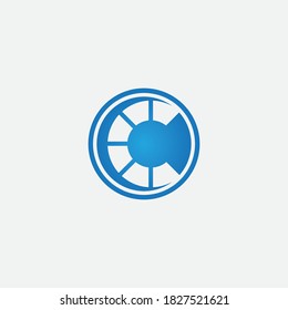 C Letter Logo Template vector icon design