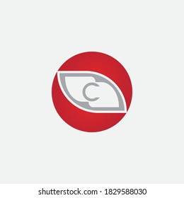 C Diseño de iconos vectoriales de plantillas de logotipos de letras