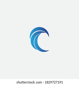 C Diseño de iconos vectoriales de plantillas de logotipos de letras