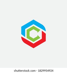 C Letter Logo Template vector icon design