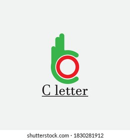 C Letter Logo Template vector icon design