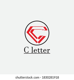 C Letter Logo Template vector icon design