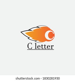 C Diseño de iconos vectoriales de plantillas de logotipos de letras