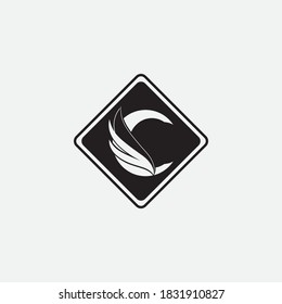 C Diseño de iconos vectoriales de plantillas de logotipos de letras