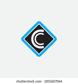 C Diseño de iconos vectoriales de plantillas de logotipos de letras