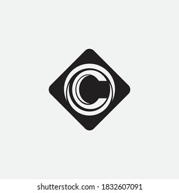 C Diseño de iconos vectoriales de plantillas de logotipos de letras