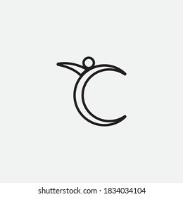 C Letter Logo Template vector icon design