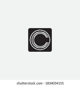 C Letter Logo Template vector icon design