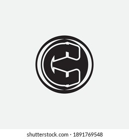 C Letter Logo Template vector icon design