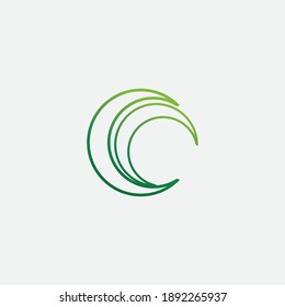 C Letter Logo Template vector icon design
