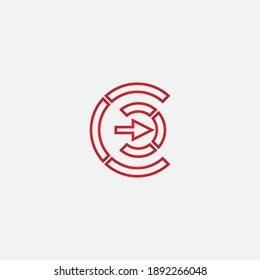 C Letter Logo Template vector icon design