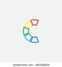 C Letter Logo Template vector icon design