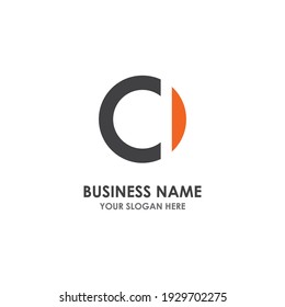 C letter logo template vector design