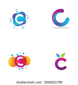 C Letter Logo Template vector icon design